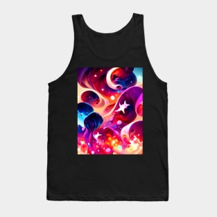 Sea of Stars Fluid Abstract Pattern Tank Top